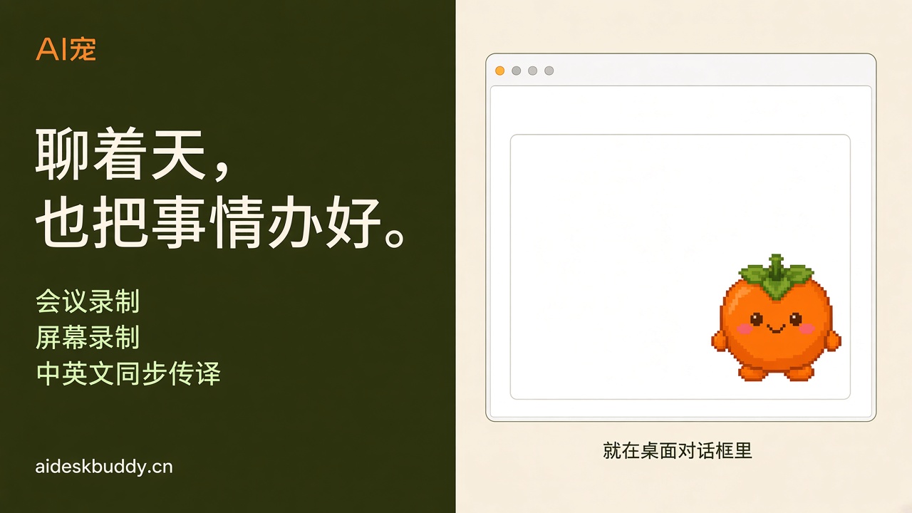 Meeting recording and screen recording, with Chinese-English interpretation