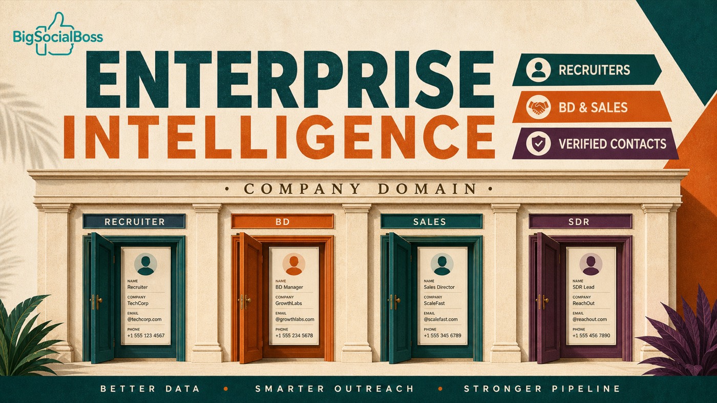 Lead Finder: Enterprise Intelligence for Recruiters, BD, Sales & SDR Teams
