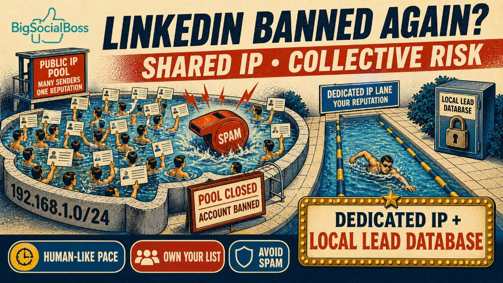 LinkedIn banned again? Shared public IPs get sales marked as spam