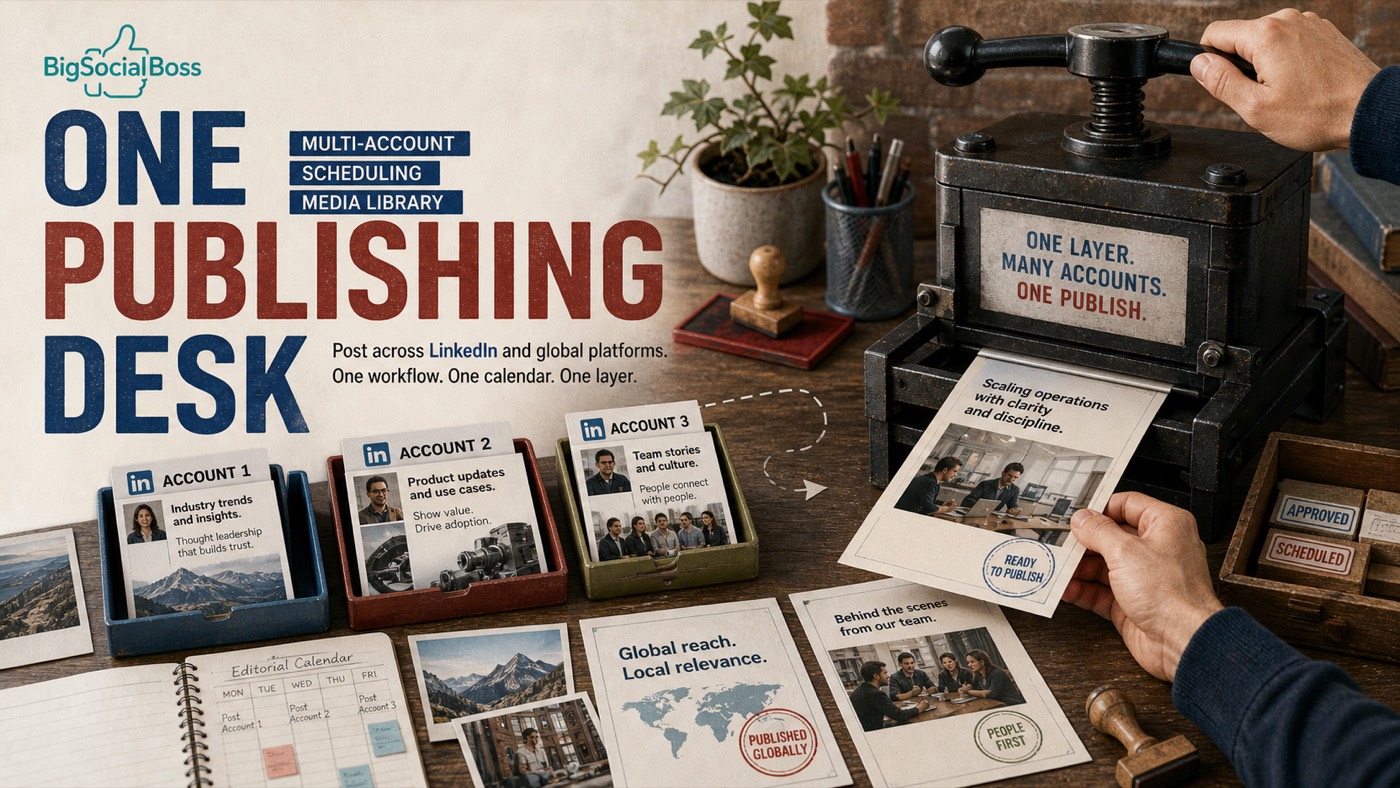 LinkedIn Multi-Account + Overseas Social Publishing in One Ops Layer